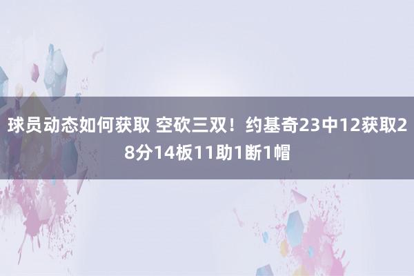 球员动态如何获取 空砍三双！约基奇23中12获取28分14板11助1断1帽