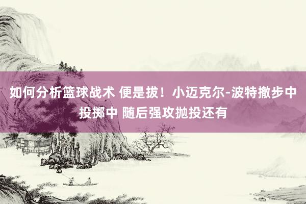 如何分析篮球战术 便是拔！小迈克尔-波特撤步中投掷中 随后强攻抛投还有