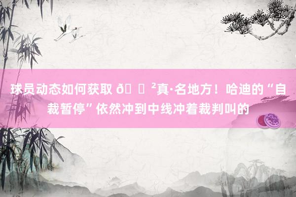 球员动态如何获取 😲真·名地方！哈迪的“自裁暂停”依然冲到中线冲着裁判叫的