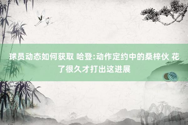 球员动态如何获取 哈登:动作定约中的桑梓伙 花了很久才打出这进展