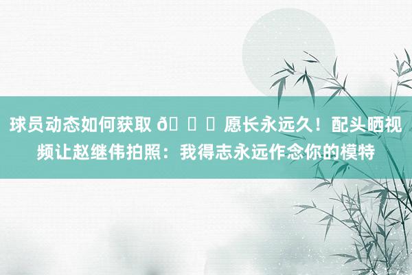 球员动态如何获取 😁愿长永远久！配头晒视频让赵继伟拍照：我得志永远作念你的模特