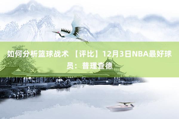 如何分析篮球战术 【评比】12月3日NBA最好球员：普理查德