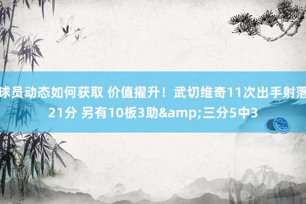 球员动态如何获取 价值擢升！武切维奇11次出手射落21分 另有10板3助&三分5中3