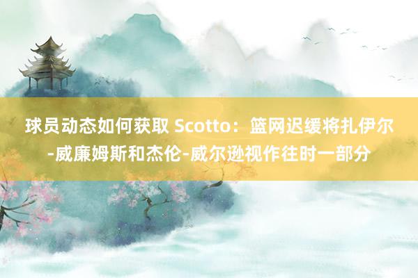 球员动态如何获取 Scotto：篮网迟缓将扎伊尔-威廉姆斯和杰伦-威尔逊视作往时一部分