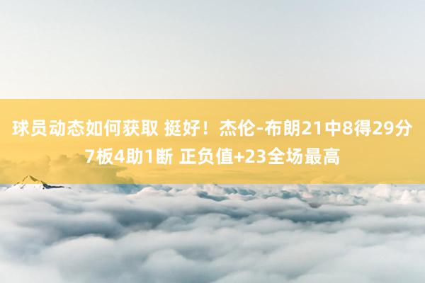 球员动态如何获取 挺好！杰伦-布朗21中8得29分7板4助1断 正负值+23全场最高