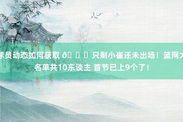 球员动态如何获取 👀只剩小崔还未出场！篮网大名单共10东谈主 首节已上9个了！