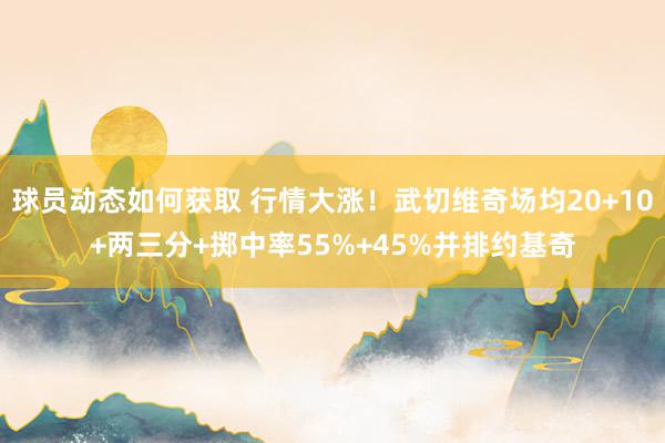 球员动态如何获取 行情大涨！武切维奇场均20+10+两三分+掷中率55%+45%并排约基奇